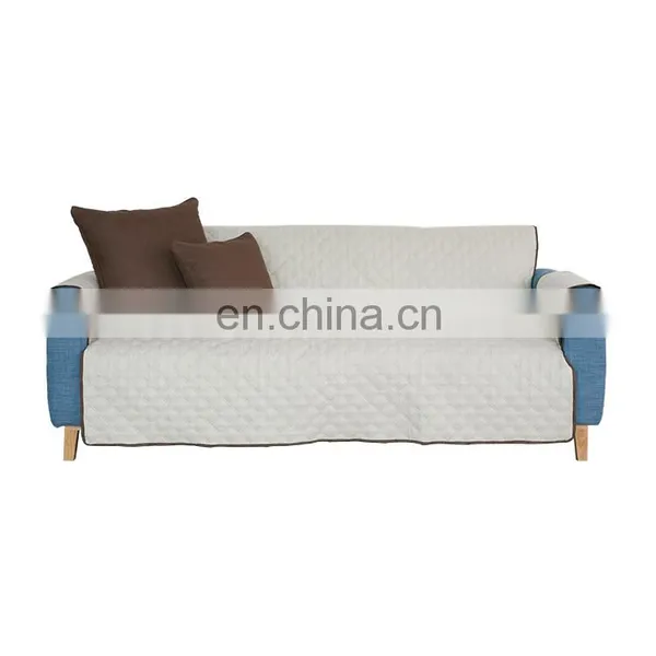 Home Fashion Dustproof Durable Conjoined Reversible Coffee and White Thicken Sofa Cover photo-5
