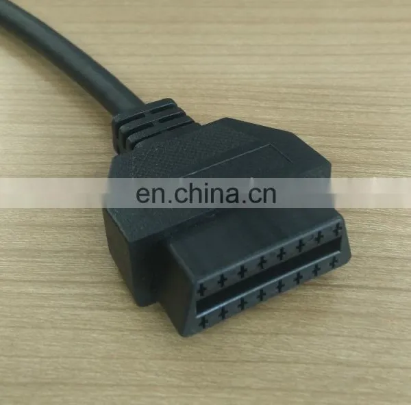 Angle Plug OBD2 Male to Dual Female Adapter Extension Cable 20cm OBD II for Automotive Diagnostic photo-5