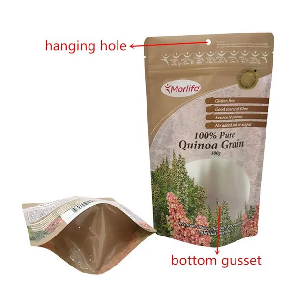 Moisture Resistant Zip Food Grade Resealable Aluminum Foil Dry Fruits Plastic Packaging Banana Jackfruit Papaya Mango Caramb Bag photo-5