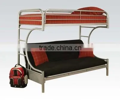 C Style Twin Futon Metal Bunk Bed