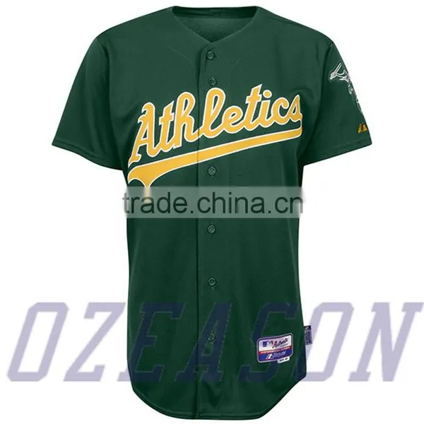 School Team Popular Custom Design Softtextile Button up Baseball Shirt for Sale photo-2