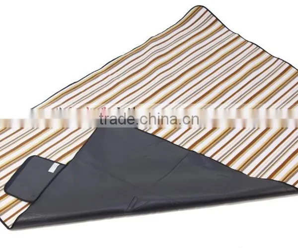 Polyester Fleece Custom Foldable Picnic Blanket photo-4