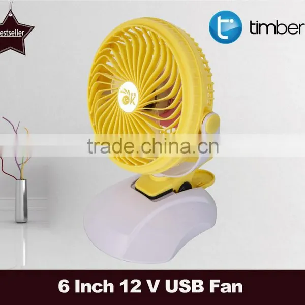 4 Watts Cooling Charger Clip Fan / 12 Volt Car USB Fan photo-3