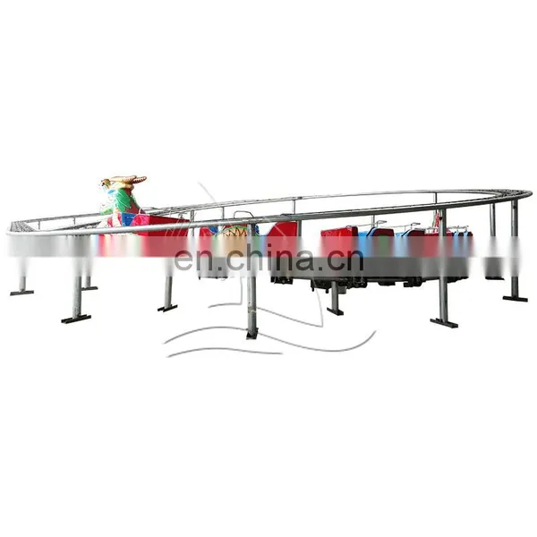 Funfair Family Train Ride Cheap Roller Coaster Model Train Track Sliding Dragon for Sale photo-3