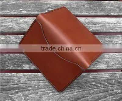 Men Leather Card Case / Multiple Genuine Cowhide Leather Card Holder photo-2