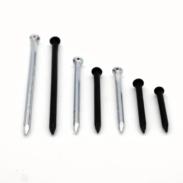 Electro-Galvanized Black Steel Nails - 14-20 Gauge for Drywall Installation photo-5