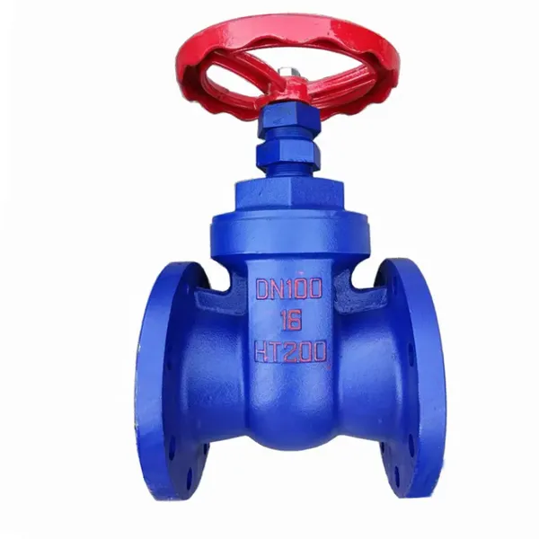 BS DN100 DN150 PN16 Gray Cast Iron HT200 Ductile Iron Flange Gate Valve
