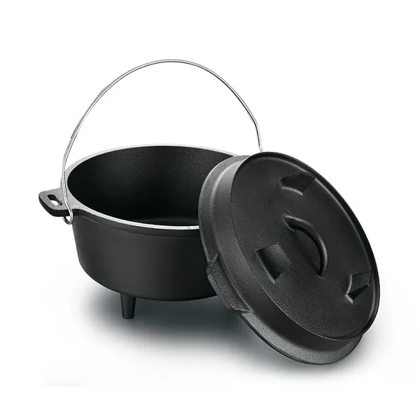 OEM Pre-Seasoned Cast Iron Skillet 20cm Frying Pan Factory Direct photo-2