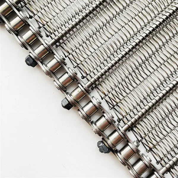 Stainless Steel Flat Conveyor Flexible Belt Pizza Conveyor Chocolate Belt Fried Wire Mesh Conveyor Belt photo-1