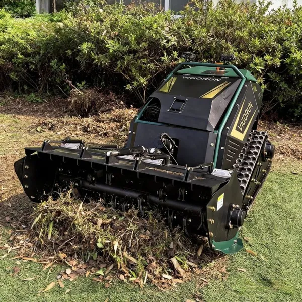 VIGORUN MTSK1000 Industrial Grade Steel Chasis 4-Stroke Twin Cylinder Flail Mower With 13L Fuel Tank Petrol Engine