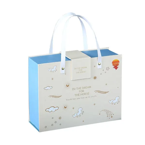 New Design Paper Gift Box With Handle photo-5