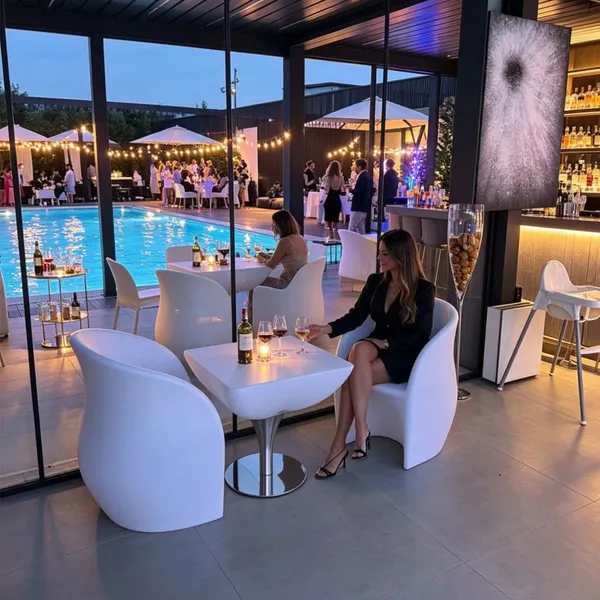 Outdoor Luminous Furniture Set 16 Color Changing IP65 Waterproof Glow Furniture For Hotel Bar Backyard Party Events photo-5