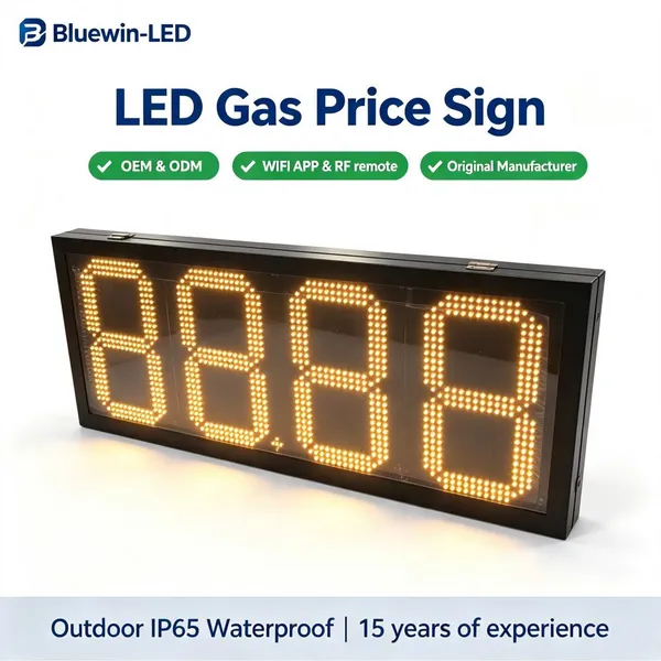350W Control System Price Sign LED Fuel Price Sign for Gas Station 12