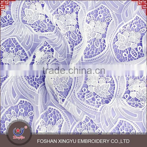 Woman Garment Accessories Transparent Micro Fiber Polyester White 130-135cm Width Mesh Lace Fabric photo-5