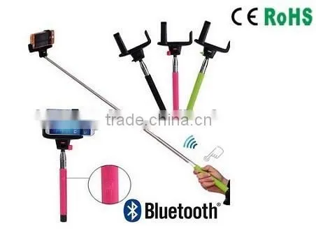 Wireless Selfie Stick With Bluetooth Button