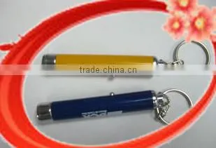 Battery Led Projector Keyring Lamp Torch Keychain With Carabiner photo-2