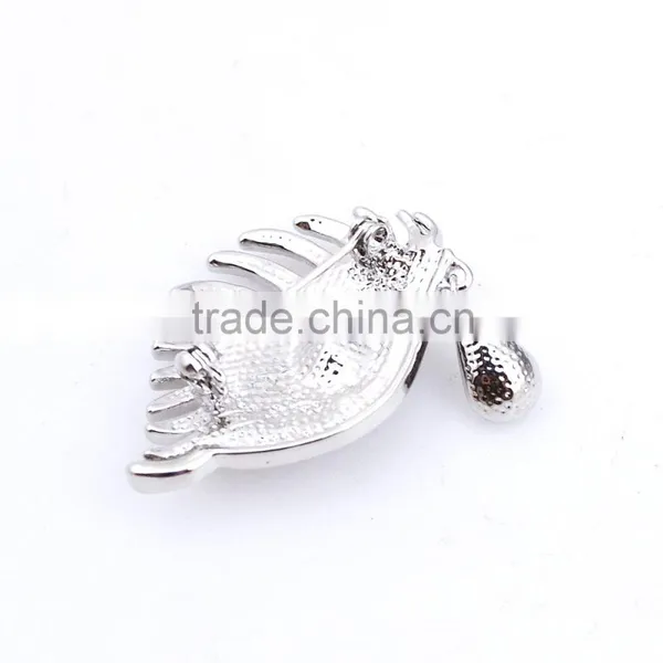 Stylish Decorative Plating Silver Crystal Rhinestone Eyes Design Brooch for Ladies photo-3