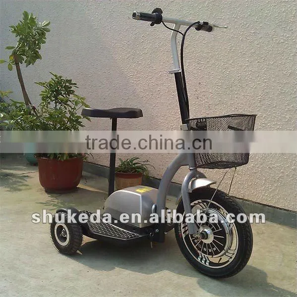 CE three wheel mobility Scooter with adjustable seat