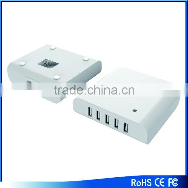 High Speed 5V 8A 5 Ports Usb Charger, 40w USB Desktop/tablet Charger With AC Cable for Ipad,iphone Laptop and Tablet photo-3