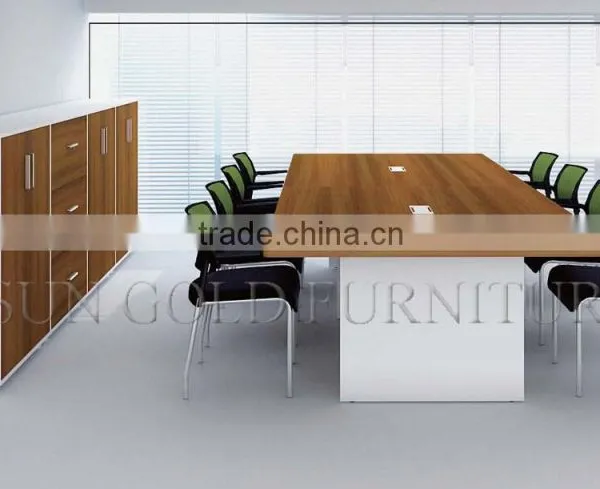 High-end Office Furniture Modern Wooden Melamine Conference Meeting Table (SZ-MT063) photo-6