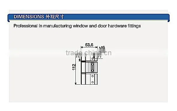 SA Aluminium Casement Window Hinges SAH-01 photo-2