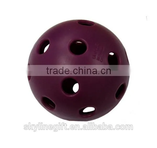PP/PE/EVA Plastic Sports Ball, Wiffle Sports Ball With Hole for Promotional photo-4