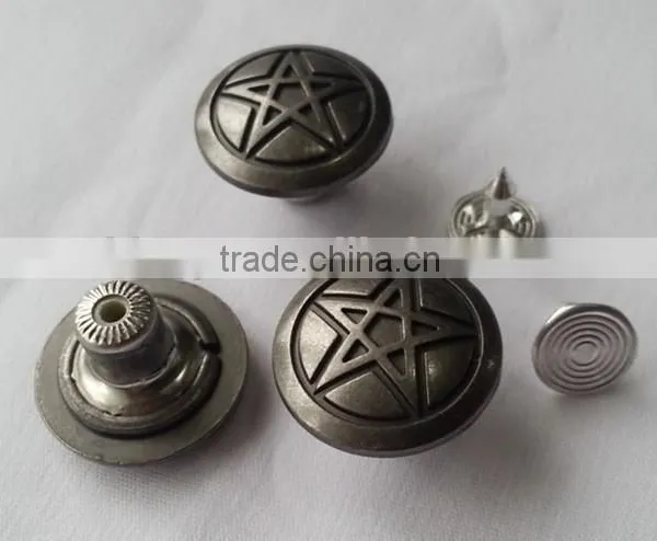 Zinc Alloy Material Cap Jeans Button for Jeans -- JB1412007 photo-4