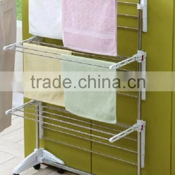 Mobile Stainless Steel Clothes Drying Rack, Scalable Modern Balcony Clothes Drying Rack E3 photo-2