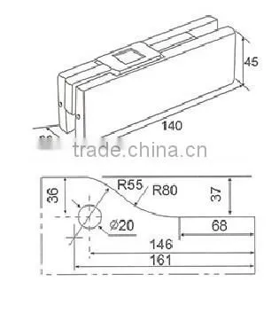 Crank Clamp/Glass Door Clamp/Glass Door Hardware (DL-017) photo-2