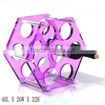 GH-RZ258 Shenzhen Guihe Factory Direct Sale Cheap Acrylic Wine Display Rack Wholesale Bottle Rack / Holder photo-2