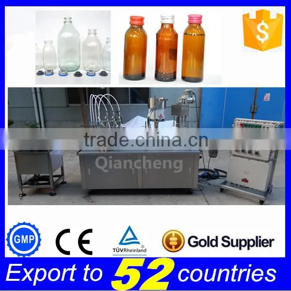 GMP Requirement Full Automatic Alcohol Filling Machine,200ml Bottle Filler