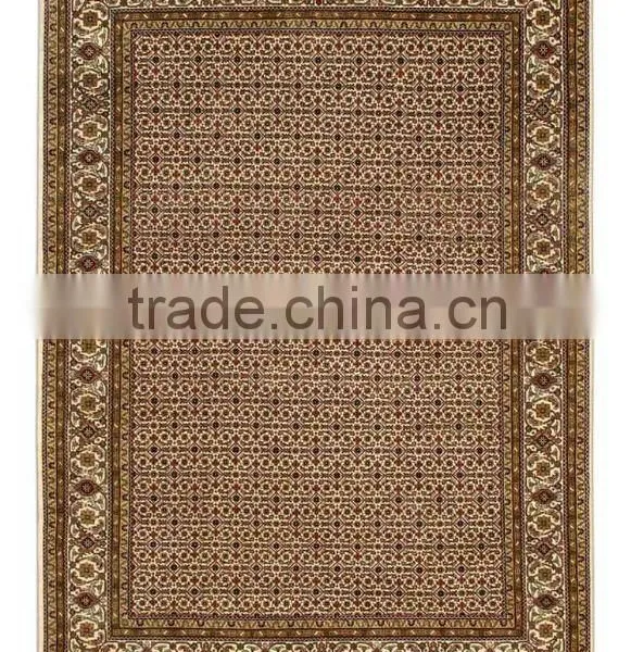 Tabriz Carpet Super A.O Cream- Cream Woolen Carpets