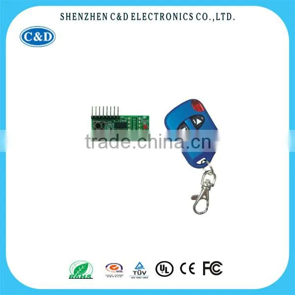 2 button blue digital camera remote control and receiver module, wireless Mini camera controller