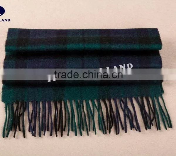 Wool Cashmere Scottish Tartan Scarf WCS14112210