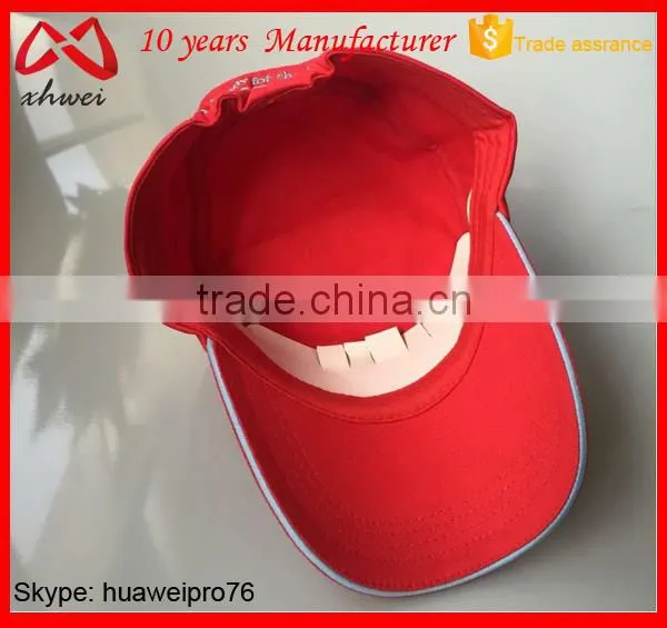 Custom Cotton Military Hat Flat Cap Government Official Red Vote Cap photo-3
