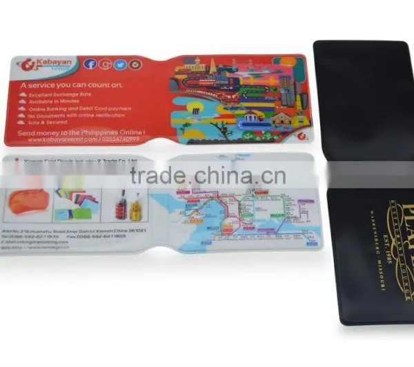 Fashion Design PVC 2 Folder Credit Card Holder for Bank photo-6