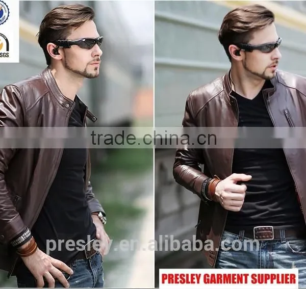 2016 New Style Men's Outdoor Leather Jacket With Cheap Price photo-3