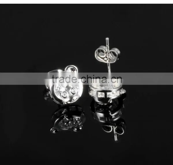2015 Best Selling Wholesale Fashion Jewelry Austrian Crystal Bear Earring for Women photo-3