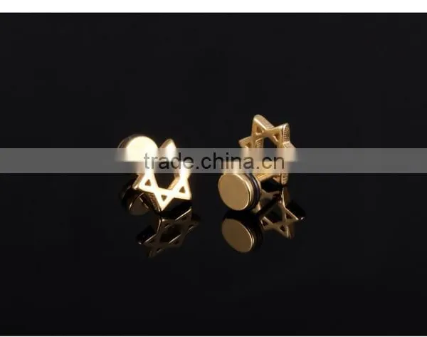 Star Shape Stud Wholesale Factory Stainless Steel Earring Man photo-4