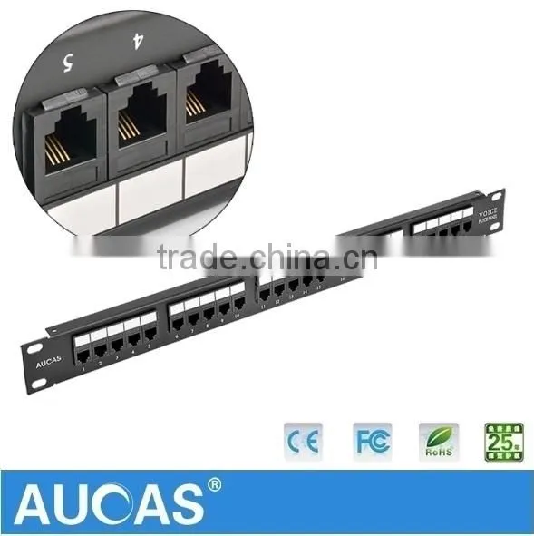 Rj45 25 Ports Voice Patch Panel Rj45 Keystone and Network Patch Panel photo-3