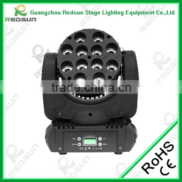 Lowest Price!!!Professional Stage Lighting Equipment 12pcs 10W Led 12pcs 10W RGBW Full Color Beam Moving Head photo-2