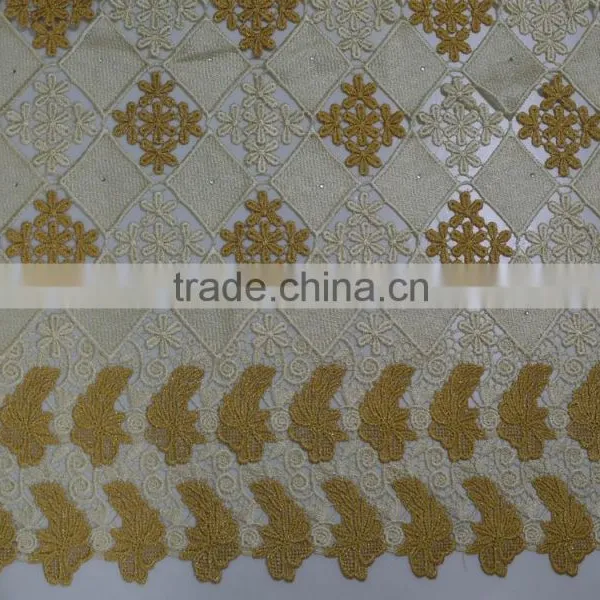Trending Style Latest Chemical Lace Sequin and Beads Lace Fabric Lace With Rhinestones Wedding Dress photo-5