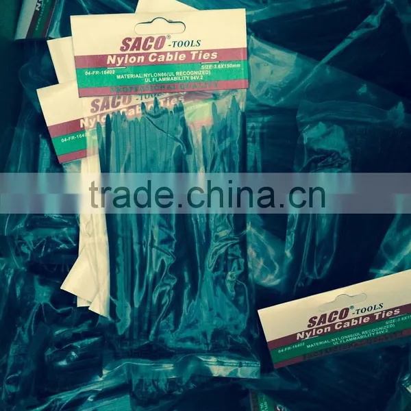 WHOLESALES UV BLACK 5*400 PA66 Nylon Cable Ties (UL Certificate) photo-3