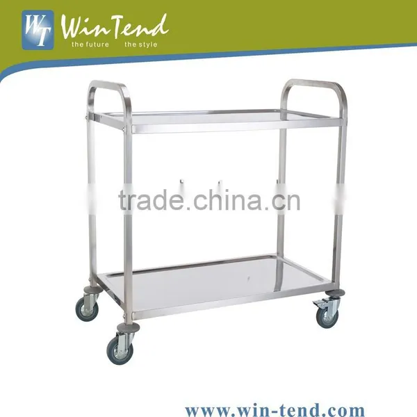 2-Tier Square Tube Tea Trolley