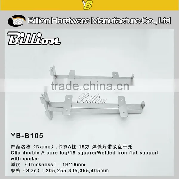 Display Hook Wood Support Bracket Chrome Glass Shelf Brackets photo-3