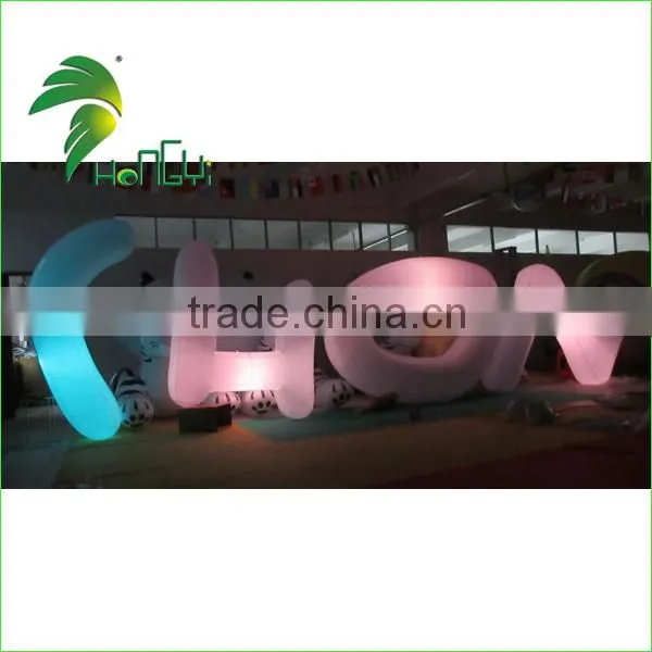 2016 Colorful Custom Decoration Inflatable Figure Model / Decoration Giant Inflatable Letters Lighting For Advertising photo-3
