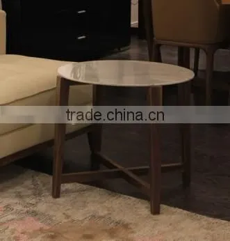 Modern Style Marble Wood Coffee Table (T-85A+B+C) photo-3