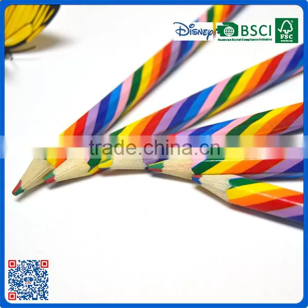 Promotional Fanvy Large Size Hexagonal Shape Colour Pencil With Four Color in a Lead for Gifts Supplier's Choice photo-5