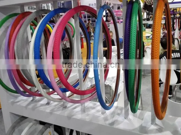 Colored Bicycle Tires Road 12 14 16 18 20 22 24 26 x 2.125 2.75 1.95 Tyre for Bike photo-5