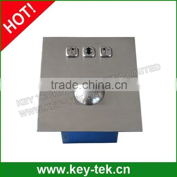 IP65 Vandal Resistant 38mm Wired Kiosk Stainless Steel Trackball Mouse photo-2
